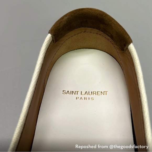 NWOT Saint Laurent Venice Canvas Slip Ons - Picture 4 of 9